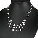 elegante collana di perle bianche (lsp030)