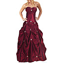 robe boule chérie parole longueur appliques taffeta robe de soirée / robe de bal (hsx1079)