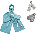 Crocheted Cashmere Glove, Hat and Scarf Set, 3 Radiant Colors. Great for Christmas Gift.(YRT003)