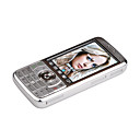 Mingxing A008 dual cartão quad band bluetooth prata celular (szr298)