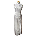 Mandarin Collar Sleeveless Floor-length Brocade Cheongsam / Qipao / Chinese Dress (HGQP071)