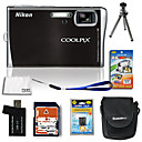Nikon Coolpix s52c 9.3mp fotocamera digitale WiFi a 3.0 pollici a cristalli liquidi da 4 GB + SD + batteria + 6bonus (szw718)