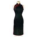 Mandarin Collar Sleeveless Knee-length Brocade Cheongsam / Qipao / Chinese Dress (HGQP080)