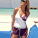 Two Piece Set Halter Top with Boyshort Bottom 2882 (LYU024)