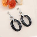 Onyx Silver Earring Drop-Silver Earring e22441 (SZY1268)