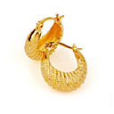 18K Gold Hoop Earring -CZ Earring ESM-0010 (SZY1488)