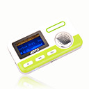 1gb mini lettori mp3 con l'altoparlante verde e nero (szm190)