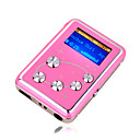 4gb mini mp3 players com alto-falante rosa (szm201)