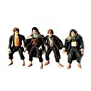 The Lord of The Rings The Fellowship of the Ring 4 PCS Hobbits Action Figure