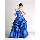 Spring 2009 RoyalBlue Ball-gown Floor-length Satin Maxi Prom Dress (HSX160) Free Shipping