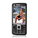 C1000 Dual Card Quad Band Dual Camera TV(SECAM) Ultra-thin Cell Phone Black