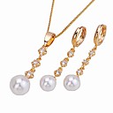 Freshwater Pearl Beautiful CZ Jewelry Set-Cubic Zirconia Jewelry Set 90216-32 (SZY1716)