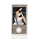 jinpeng M900 doppia scheda piatti di acciaio touch screen in vetro argento telefono cellulare (non per USA / Canada) (szrw003)