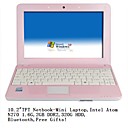 Netbook-Mini Laptop-10.2"TFT-Intel Atom N270 1.6G-2GB DDR2-320G-Bluetooth-Free Gifts (SMQ2275)