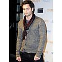 V-neck Long Sleeves Cardigan Men's Sweater (GX0022)