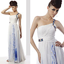 Sheath / Column One Shoulder Floor-length Elastic Silk-like Satin Dress On Sale / Evening Dress (OFGC0169)