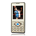 toque k-F18 ultra fina placa dual bluetooth toque de telefone celular de tela marrom (szhx0276)