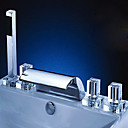 5-pc chrome répandue baignoire robinet (hy3081c)