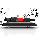 Morning Glory Black Wall Sticker (0586 - 6940118552531)
