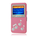 4gb mini mp3 players com alto-falante rosa (szm665)