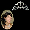 aleación preciosa con clara boda tiaras de cristal / de novia tiaras (wh017)