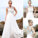 A-line V-neck Floor-length Silk Satin Quick Delivery/ Evening/ Prom Dress (OFGC0259)
