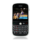 TV9000 Quad Band Dual Card Ultra Thin TV JAVA Dual Camera Ball Navigation QWERTY Keypad Bar Cell Phone Black (2GB TF Card)