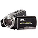 riche HD-M6 5.0MP CMOS 12.0mp caméscope numérique enrichi avec écran tactile 3.0inch LCD 5x zoom optique 4x zoom numérique (smq5644)