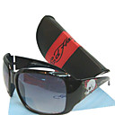 gafas de sol de moda + paño de limpieza libre y estuche duro - un marco negro + diseño cráneo dsco4213-0479-11.13-79