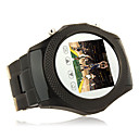 W960 Qaud Band FM Radio with Pineapple Veins Surface Design Watch Cell Phone Black (2GB TF Card)