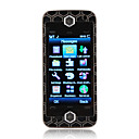 A9 double carte quadri-bande, appareil photo à double lampe de poche Fonction TV téléphone à écran tactile de cellules grises et blanches (carte 2GB T