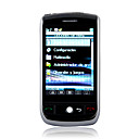ak100 quad band mini torcia a doppia scheda tv a schermo piatto funzione del telefono cellulare touch nero (2GB TF card) (sz05440244)