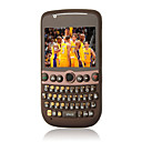 K688 Quad Band Dual Card WIFI TV JAVA Qwerty Keypad Trackball Camera Cell Phone Brown (2GB TF Card)
