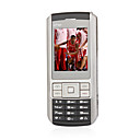 L600 Dual Card Dual Standby with Torch Metal Cover Bar Cell Phone Silver (2GB TF Card)