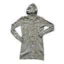 handgemaakte hoody wol kabel vest dames trui (1002al031-0751)