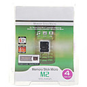 memory stick Micro M2 flash memory card con adattatore PRO Duo (4GB)