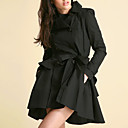 Frill Peplum Skirted Trench Coat Women's Coats (0103AL004-0497)