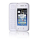 M008 dual double carte quadri-bande, appareil photo wifi Fonction TV 3.2 pouces blanc Slide Mobile (carte 2GB TF) (sz00720548)