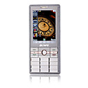 i68 Dual Card Dual Standby Flat Touch Screen Metal Cover Bar Cell Phone Gray (2GB TF Card)(SZ05440339)
