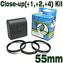 emolux 55mm (+1, +2, +4) kit close-up filter (smq5562)