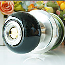 High Quality Ceramic Door Knob with Lock (Porcelain Door Knob) (0768-W10-SS BK)
