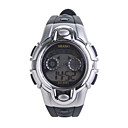 Waterproof EL Digital Stopwatch Sport Wristwatch (Black)