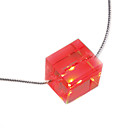 Red Light Glitter LED Necklace (3*AG13 Included)