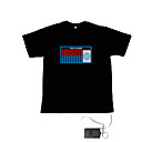 geluid en muziek geactiveerd el Visualizer vu-spectrum danser t-shirt (4 * aaa)