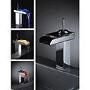 Grifo de Baño Monomando efecto Cascada con LED - TEMPLE