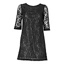Half Sleeves Round Neckline Lace Little Black Dress Women's Dresses(1801BA008-0741)