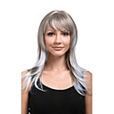 Capless Long High Quality Synthetic Light Blonde With White Straight Hair Wig MS188-SRT