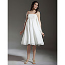 A-line Empire Spaghetti Straps Knee-length Chiffon Maternity Wedding Dress
