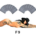 50 PC esterilizados talla 9 shaders plana (f) agujas para tatuajes (035.903,16)