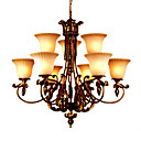 antiek brons 9-licht kroonluchter (0835-m7632-6 +3)